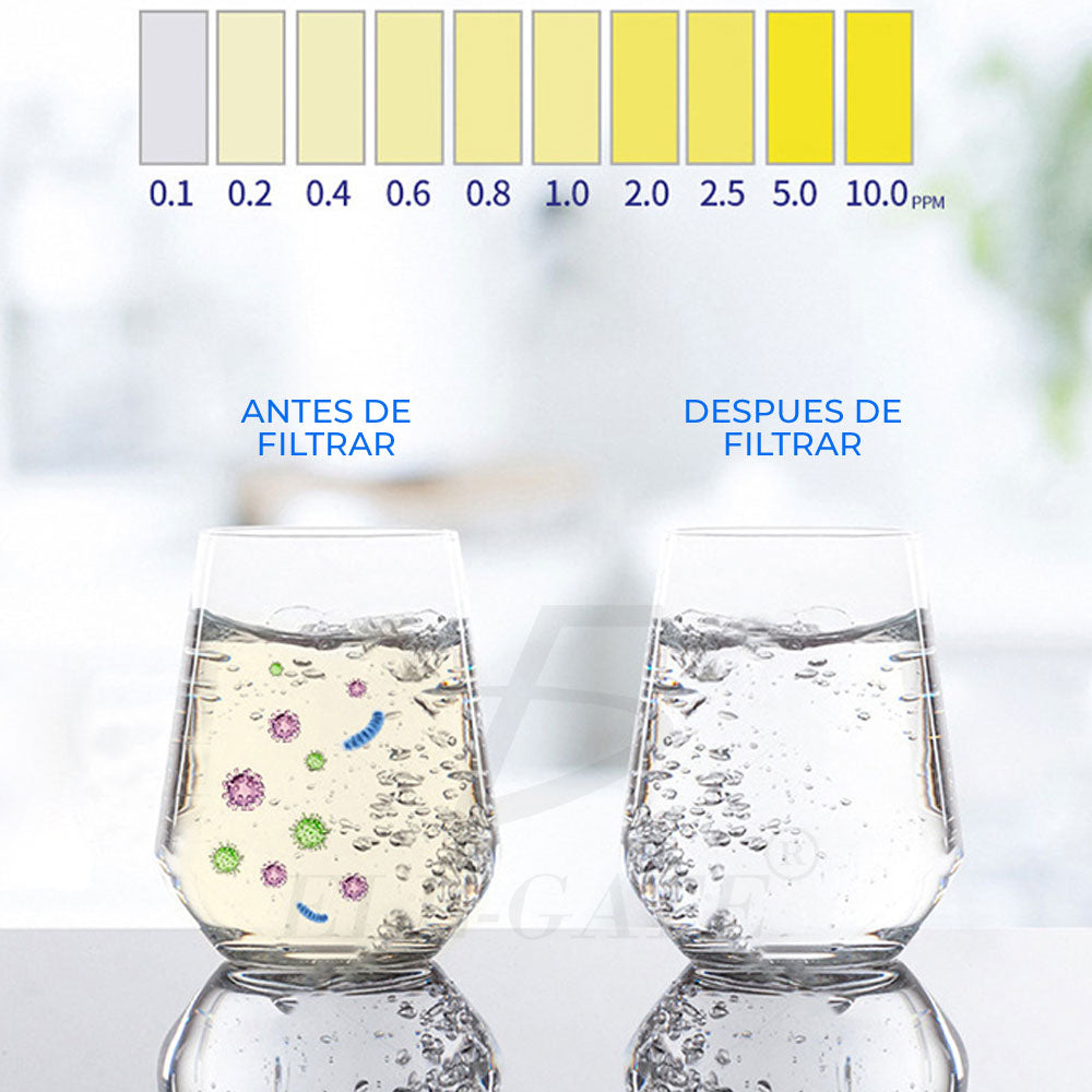 Purificador eléctrico de agua de 4 etapas con luz UV