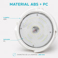 Lámpara solar de techo para interior con panel solar, sensor y control remoto
